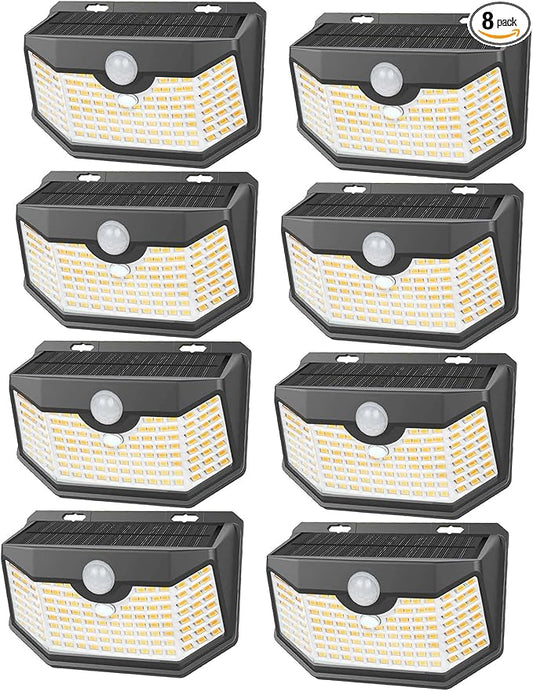 HMCITY 120 LED Outdoor Solar Lights- by LightingUpYourLife