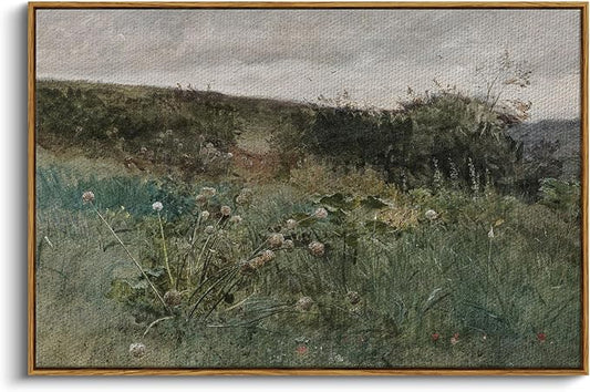 InSimSea Framed Canvas Wall Art Vintage Decor, Rustic Classical Paintings by InSimSeaArt