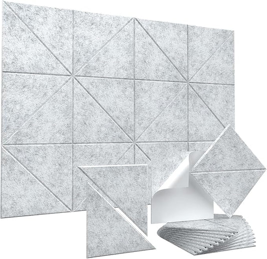 Vieshful 20 PackAcoustic Panels, Peel & Stick Sound Absorbing Wall Panels by Vieshful