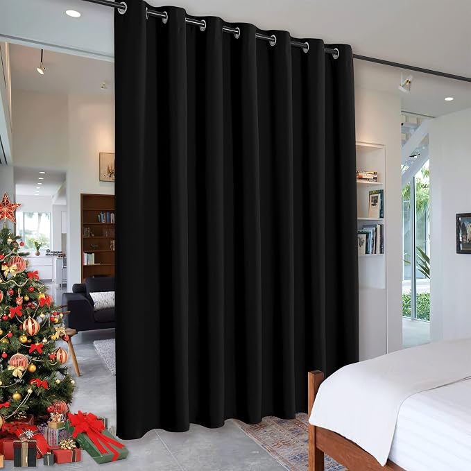 RYB HOME Blackout Thermal Insulated Blind Curtains, Noise Reduce Barrier by RYBHOME