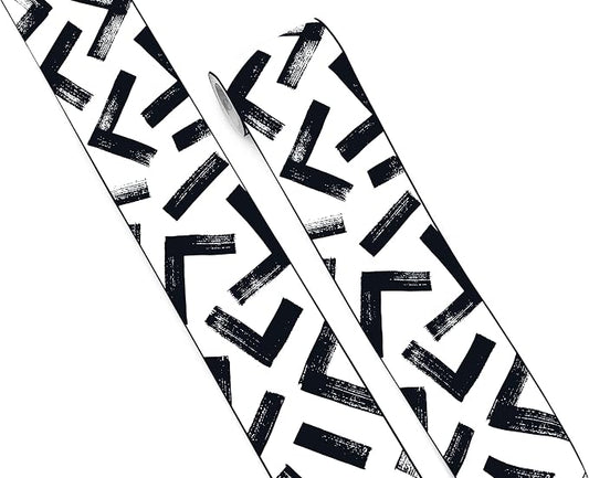 FLFK Black and White Design Wallpaper Border by FLFK