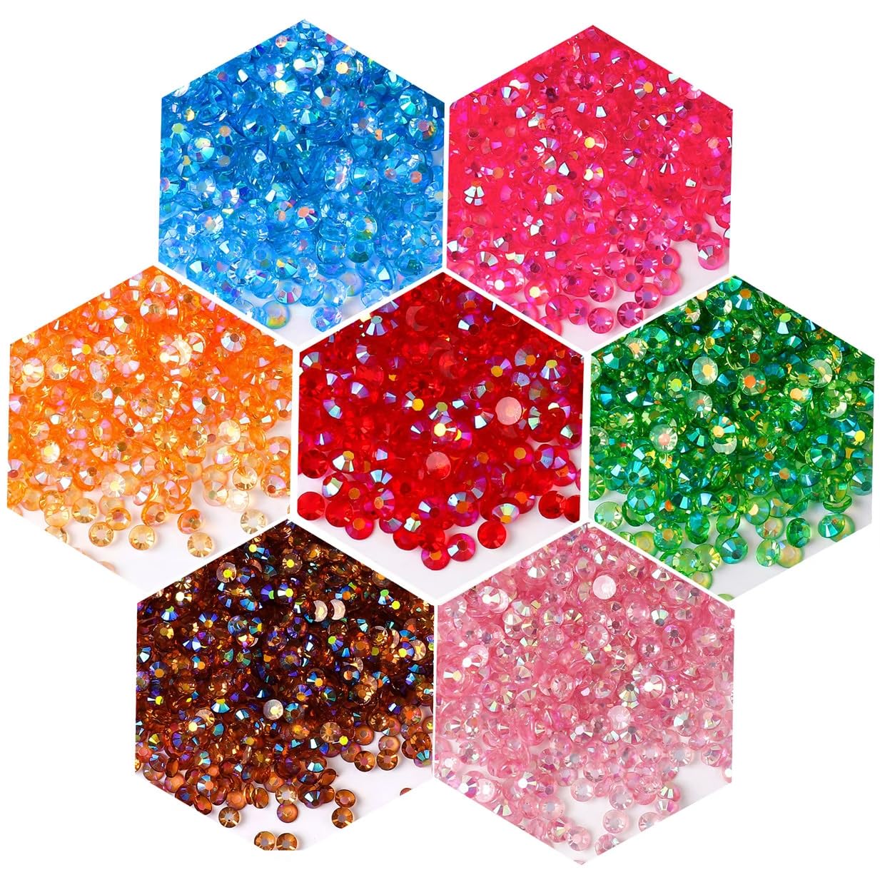 1500 Pieces SS16 4mm Flatback Rhinestones AB Clear Round Gems Crystals for Nail Art DIY Crafts Clothes Shoes Bags （Transparent Light Green AB）