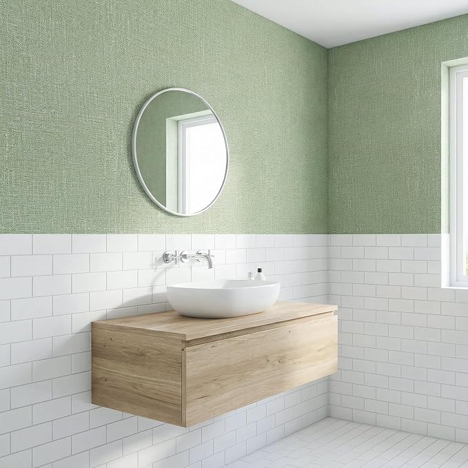 WADILE Grasscloth Peel and Stick Wallpaper 15.7in x 196.8in, Textured Contact - Image 6
