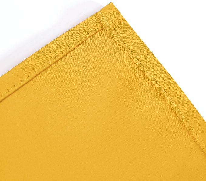 LEMOMO Yellow Thermal Blackout Curtains/42 x 72 Inch/Set of 2 Panels Room - Image 8