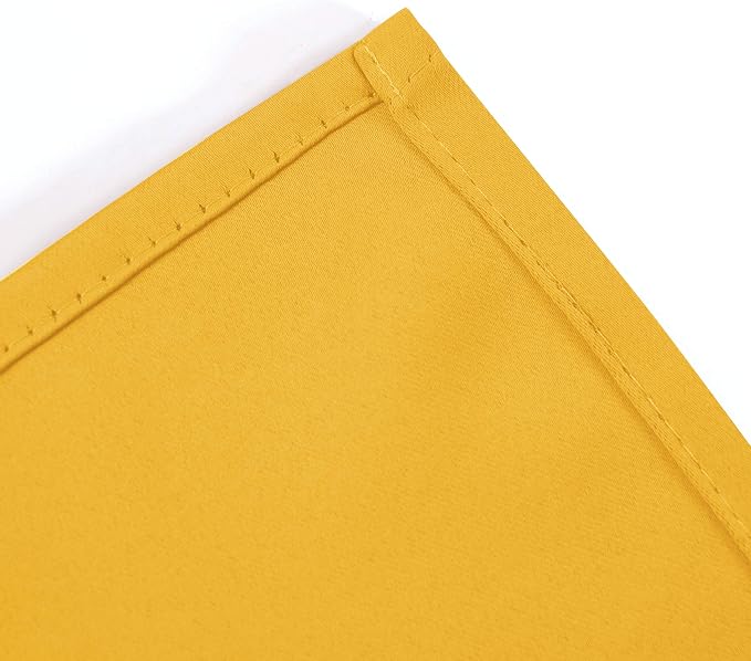 LEMOMO Yellow Blackout Curtains 34 x 84 Inches Long/Set of 2 Curtain - Image 7