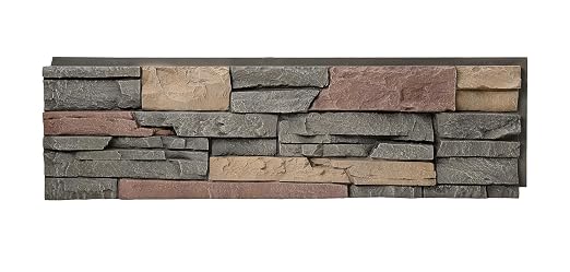 GenStone Faux Stacked Stone Panel 41" x 11.25" in Stratford Color by GenStone