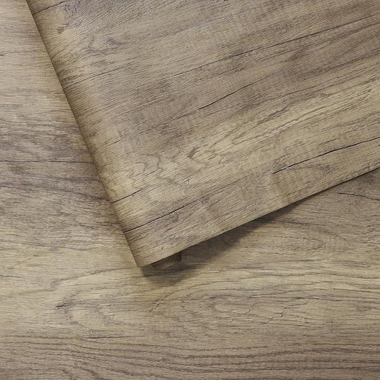 BOMENG Thick Brown Wood Contact Paper Peel and Stick Wallpaper Roll Self by BOMENG