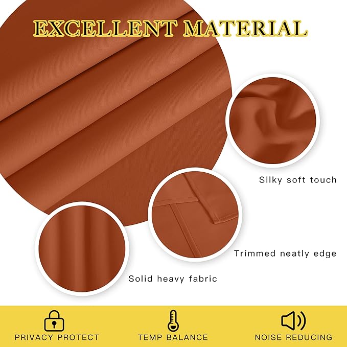 NICETOWN Blackout Curtains 84 Inch Length, Thermal Insulated Curtains - Image 2