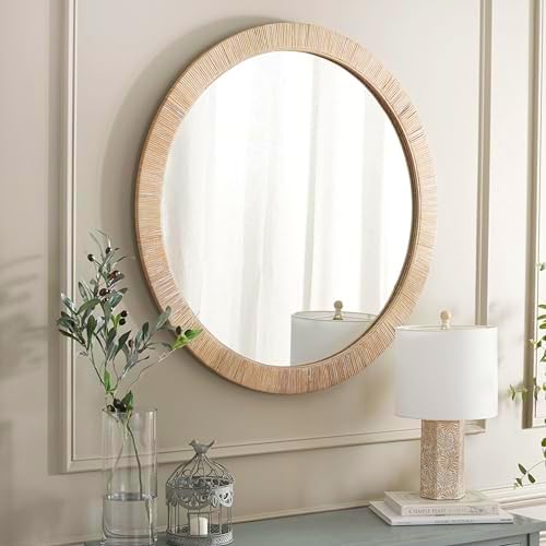 SAFAVIEH Mila Glam Mirror, 35.8" Natural MRR9001A - Image 2