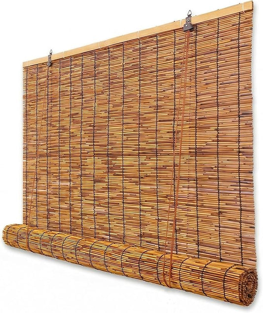 Bamboo Roller Shades for Outdoor Patio, Outside Waterproof Sun Shade, Privacy by Unknown