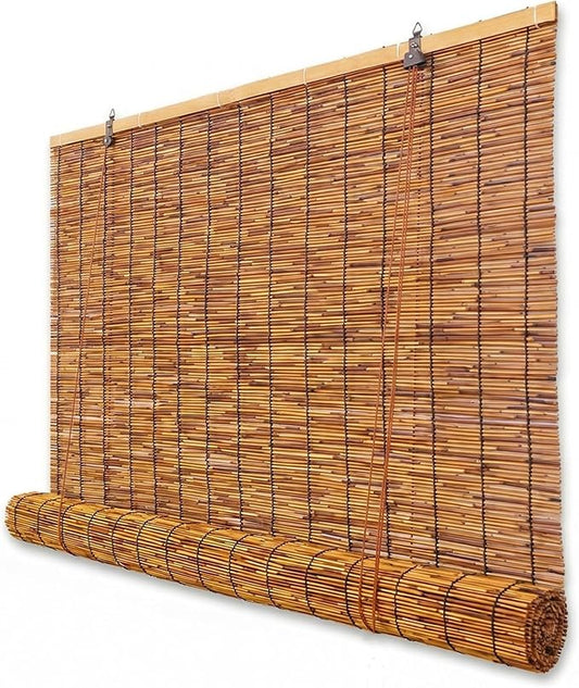 Bamboo Roller Shades for Outdoor Patio, Outside Waterproof Sun Shade, Privacy by Unknown