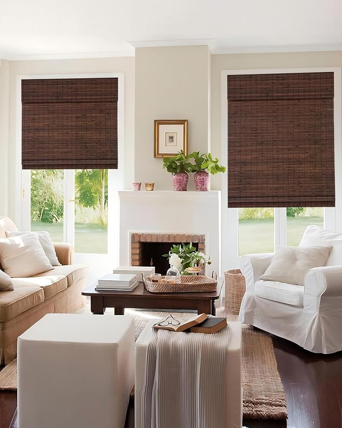 24''W X 72'''H Cordless Bamboo Roman Shades - Image 7
