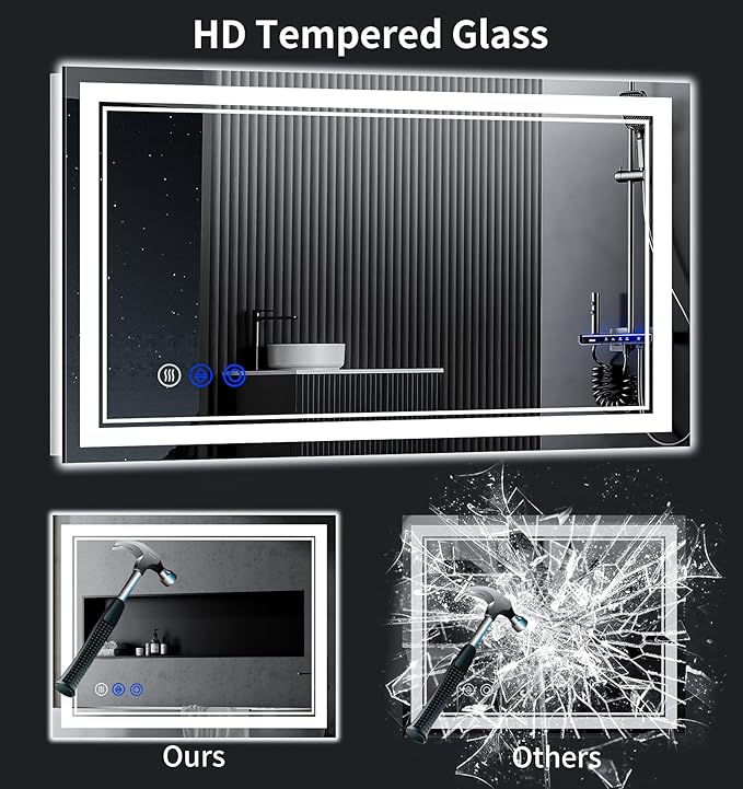 42"x24" LED Bathroom Mirror - Image 7