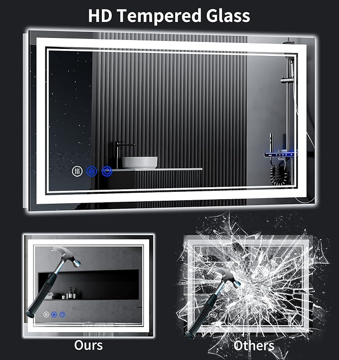48"x36" LED Bathroom Mirror - Image 6