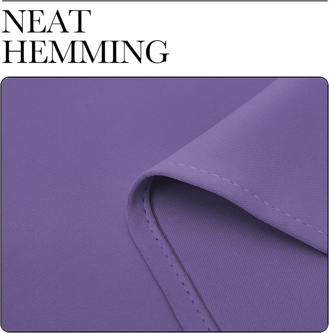 NICETOWN Lilac Purple Blackout Curtains 90" Long - Image 7