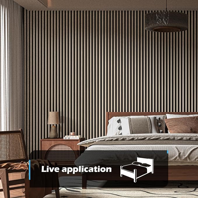 Art3d 2-Pack 108" x 12" Acoustic Wood Panels - Image 2