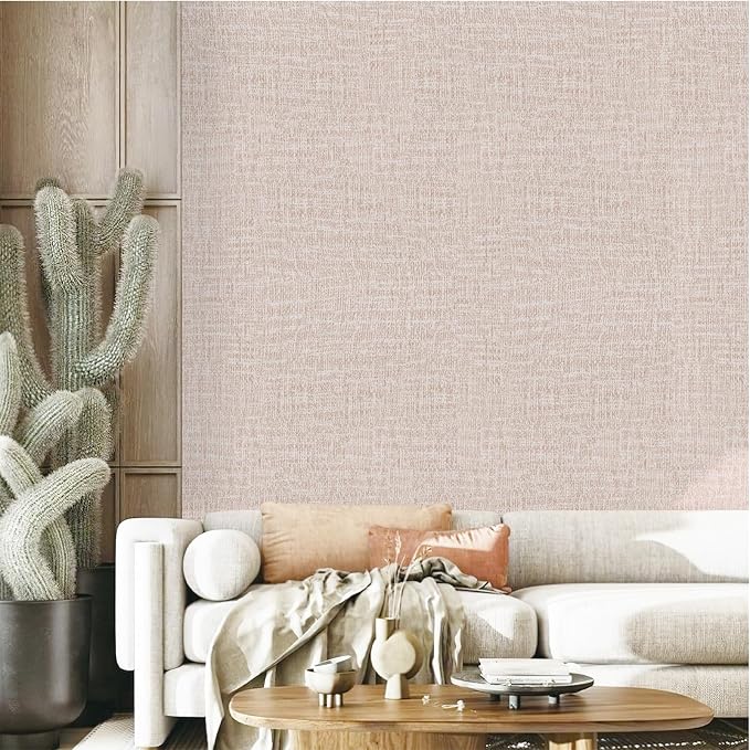 Yancorp 24"x197" Textured Fabric Peel and Stick Wallpaper - Image 6