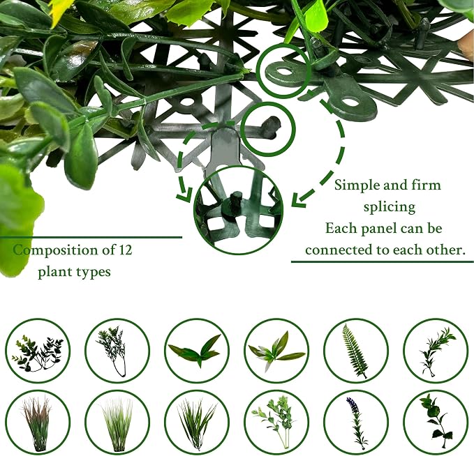 ODTORY Artificial Boxwood Topiary Hedges Panels, Backyard Indoor Outdoor Green - Image 3