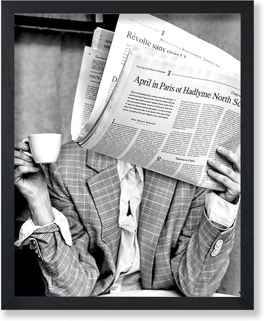 Poster Master Drinking Coffee Print by PosterMaster