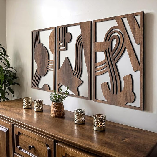 qmmp Modern Wooden Wall Sculptures by qmmp