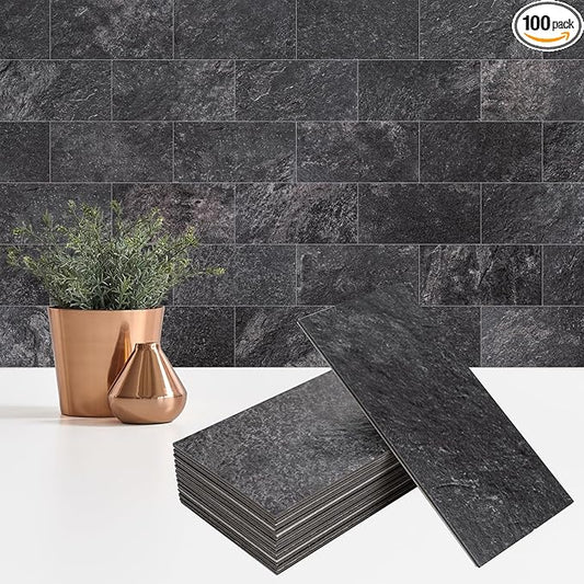StyloVue 100 Pieces Peel and Stick Backsplash by StyloVue