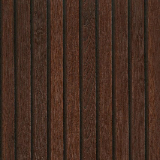 FunStick Brown Slats Wood Wallpaper Peel and Stick Removable Walnut Wood by FunStick