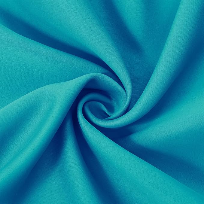 LEMOMO Blackout Curtains 66 x 95 inch/Teal Curtains Set of 2 Panels/Thermal - Image 5