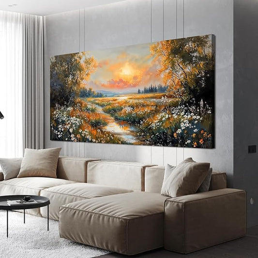 Canvas Wall Art Decor Vintage Wildflower Wall Art Prints Canvas Wall Art by TAIJXAGSG