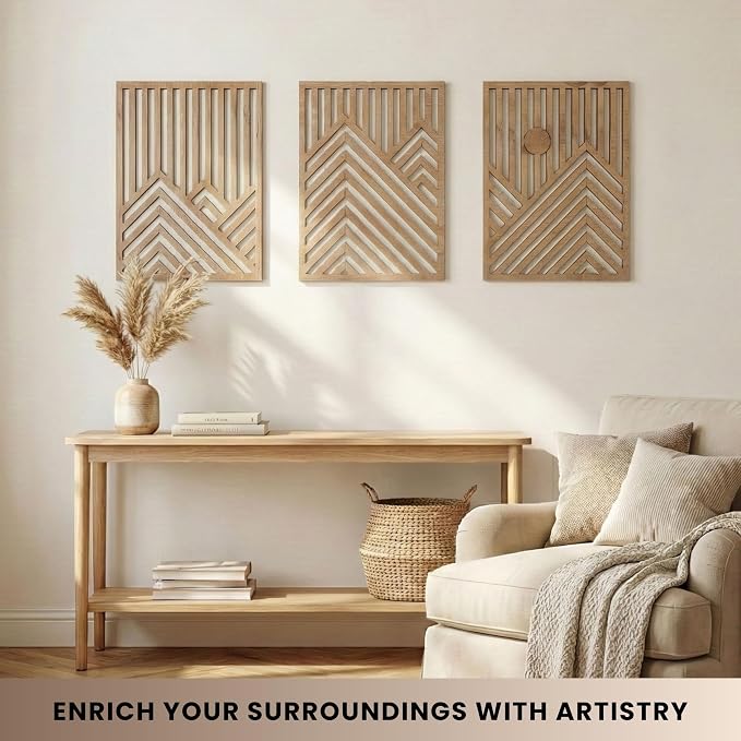 qmmp Modern Wooden Wall Sculptures - Image 6