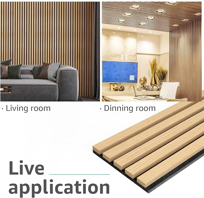 Art3d 6-Piece Wood Slat Acoustic Panels - Image 5