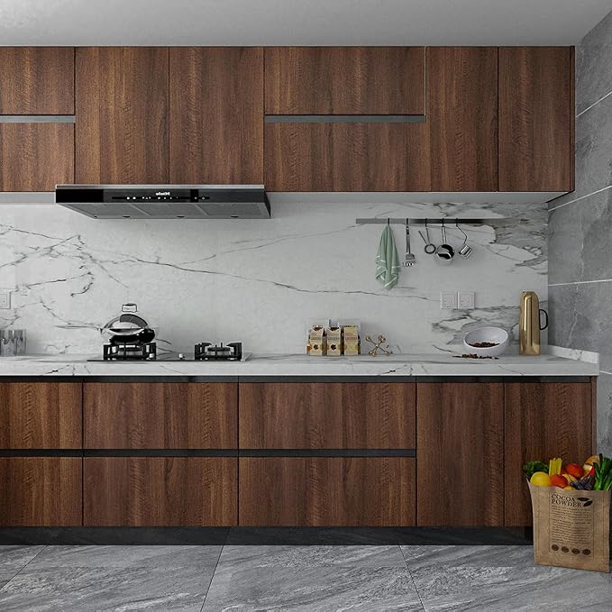 Walnut Wood Grain Contact Paper Peel and Stick Wood Wallpaper Removable - Image 5