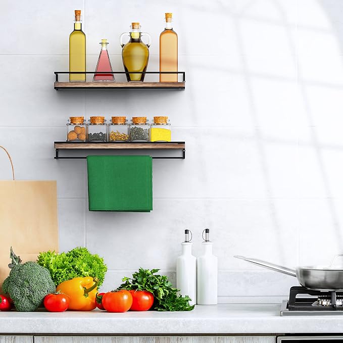 Meangood Floating Shelves Wall Mounted Set of 2, Wall Shelf - Image 7