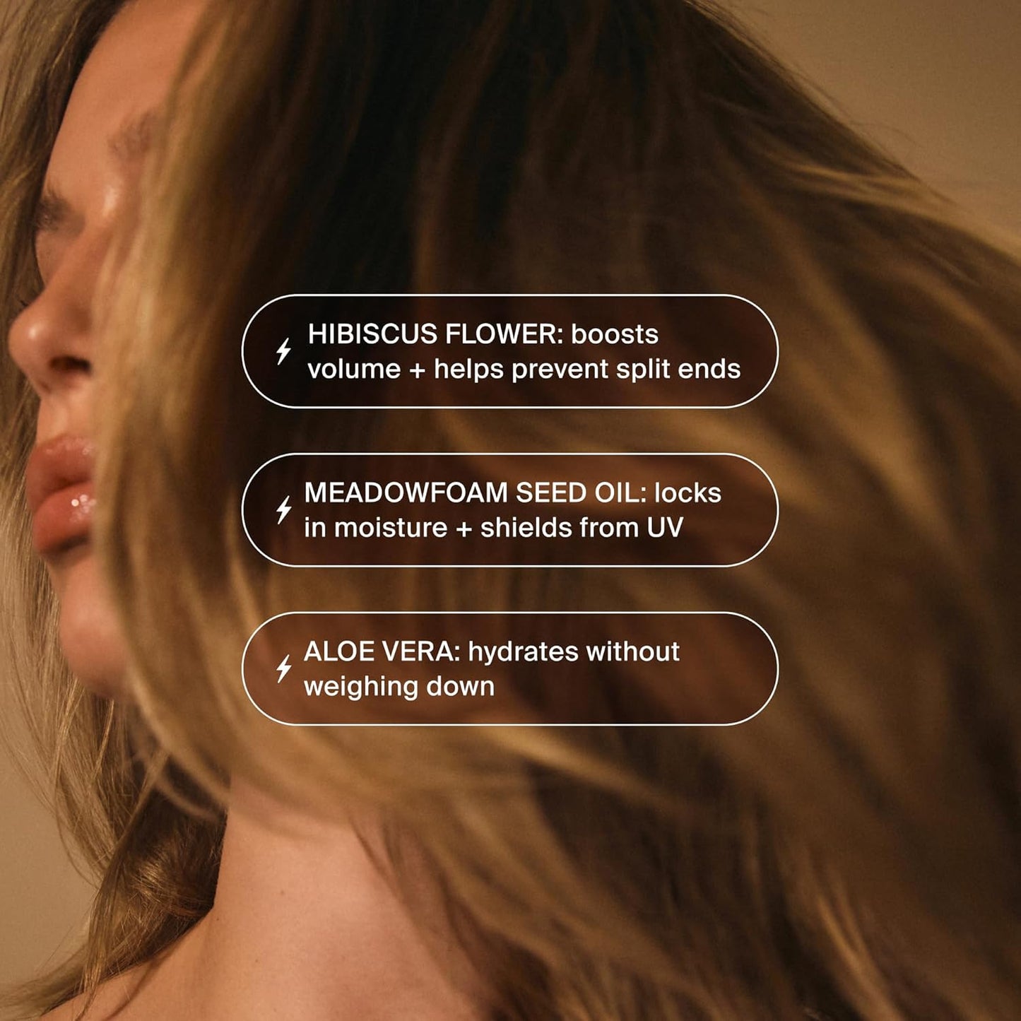 Hair Elixir Serum - Smooth Frizz-Free Hair Instantly - 40ml Heat Protectant - Daily Styling & Overnight Treatment - Lightweight Formula with Hibiscus & Meadowfoam Extracts