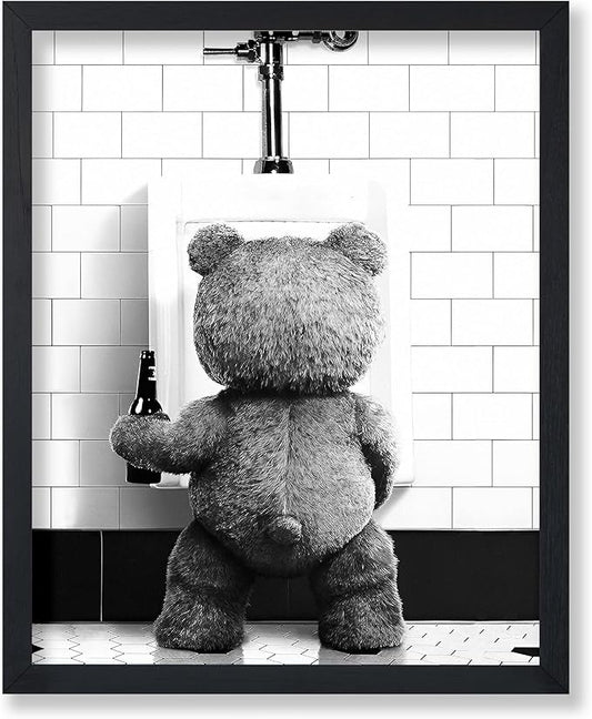 Poster Master Funny Teddy Bear Print by PosterMaster