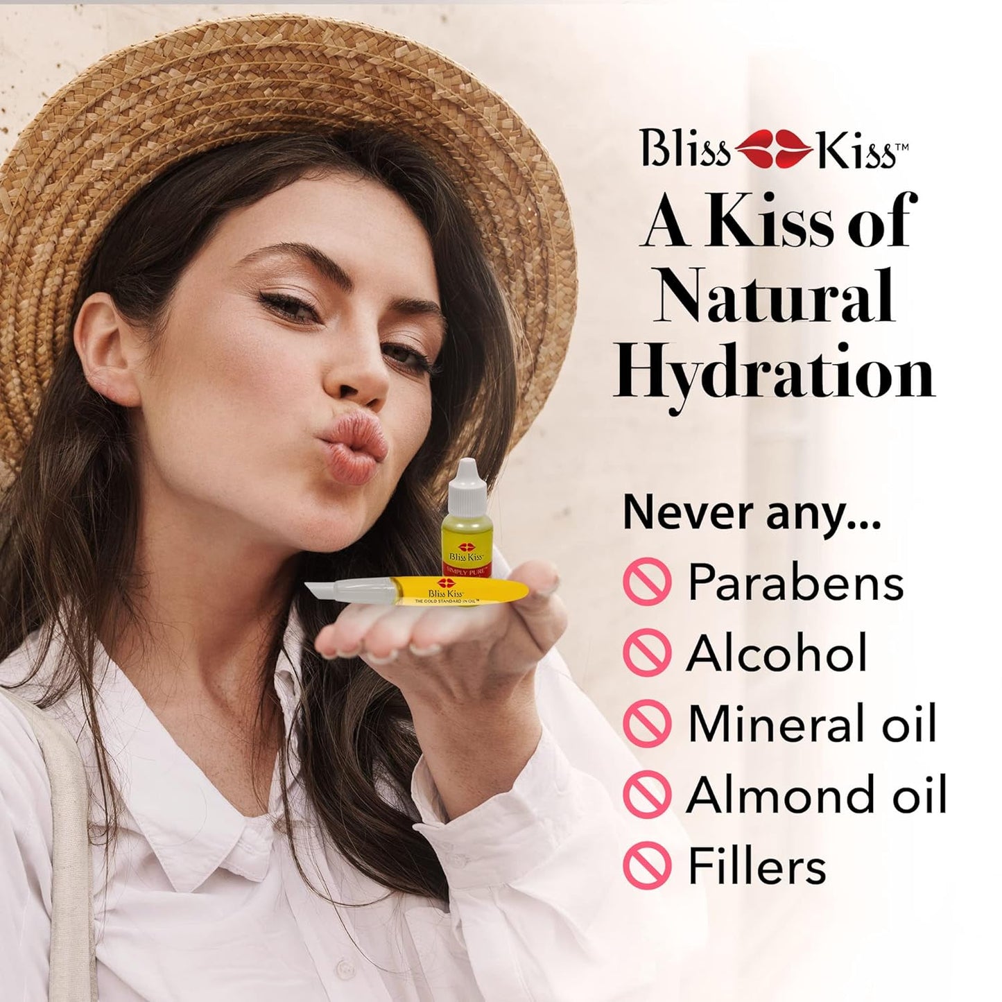 Bliss Kiss Simply Pure Dropper with Refillable Cuticle Squeeze Pens 3-Pack Kit (Vanilla, 3-Pens)