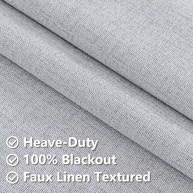 Blackout Curtains Customsize for Bedroom, 100% Black Out Curtains 1 Panel - Image 4