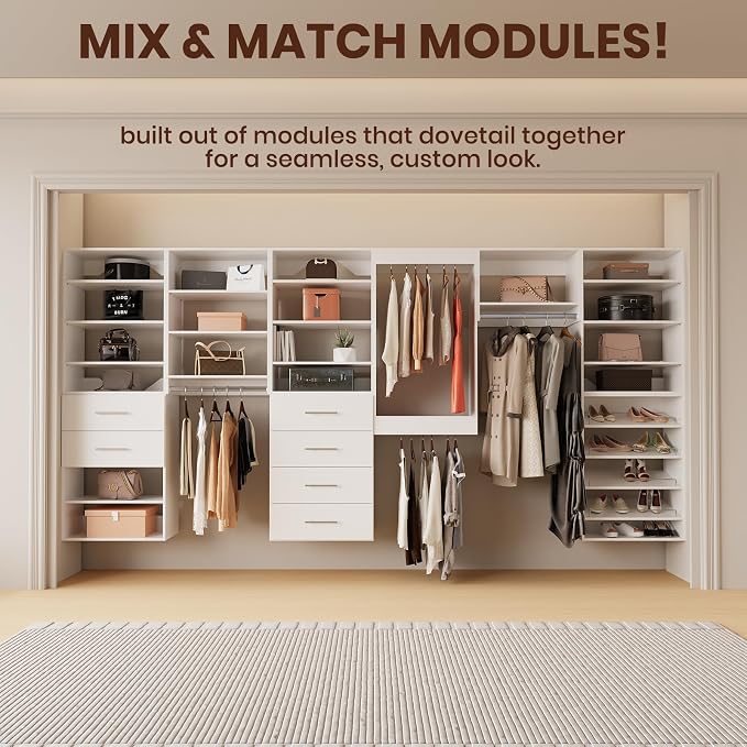 ROOMTEC Modular Closet System, Wooden Tower - Image 2