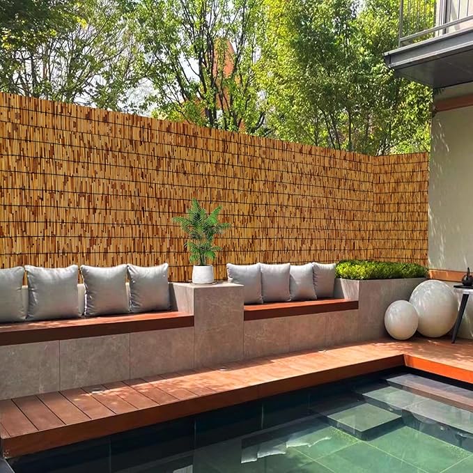 Reed Fencing Rolls, Patio Privacy Screen, Decorative Bamboo Fence Rolls - Image 8