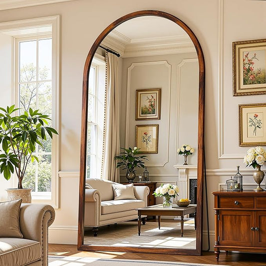 Full Length Mirror 76"×41" Floor Mirror Standing Tall Mirror, Arched Stand up by AntokMirror