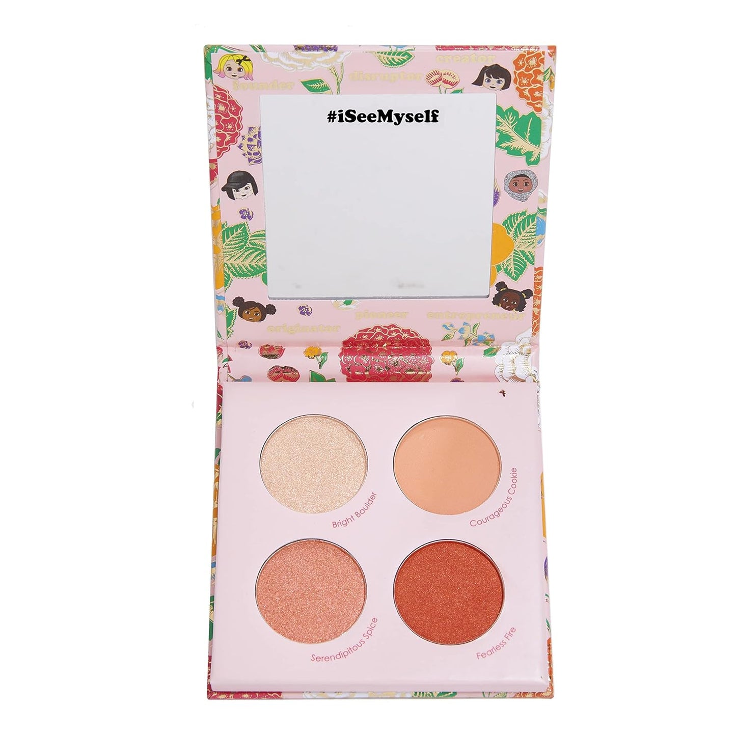 Winky Lux Charmsters Tenacious Palette, Eyeshadow Palette with Pink, Peach and Red Eyeshadows, Makeup Palette