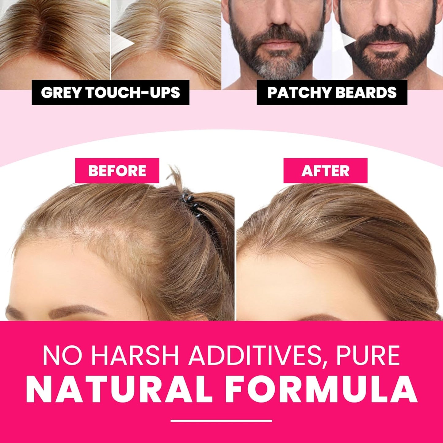 VELO Hairline Powder–BLACK Hair Root Touch Up Powder for Women & Men–Instantly Covers Gray Hair, Thinning Hair & Bald Spots–Sweatproof Root Cover Up–Puff & Mirror Compact, 13 Shades