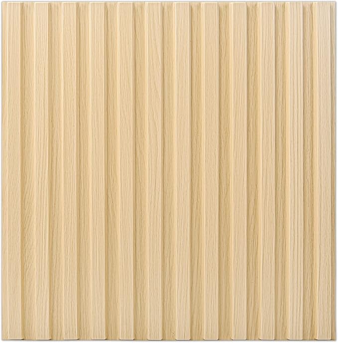 Art3d Slat Wall Panel, 3D Fluted Textured Panel 12-Tile 19.7 x 19.7in. - Image 2