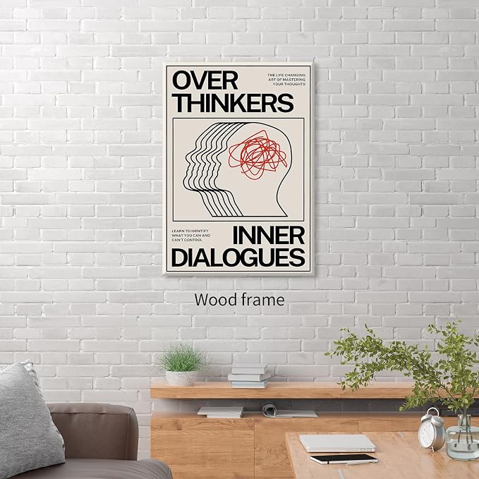 Maximalist Vintage Mental Health Posters Retro Unique Eclectic Wall Art 12x16 - Image 5