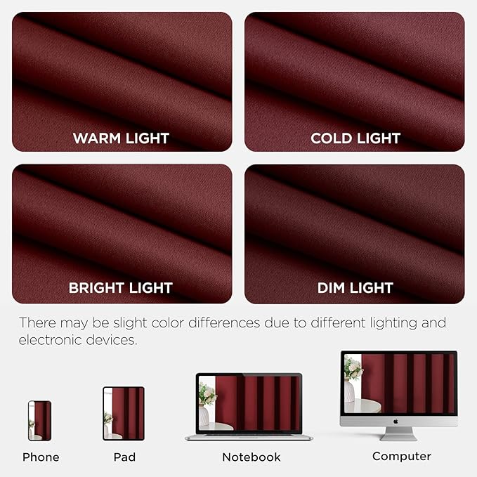 Joydeco Blackout Door Curtain for Doorway Privacy 90 Inches Long, Grommet - Image 8