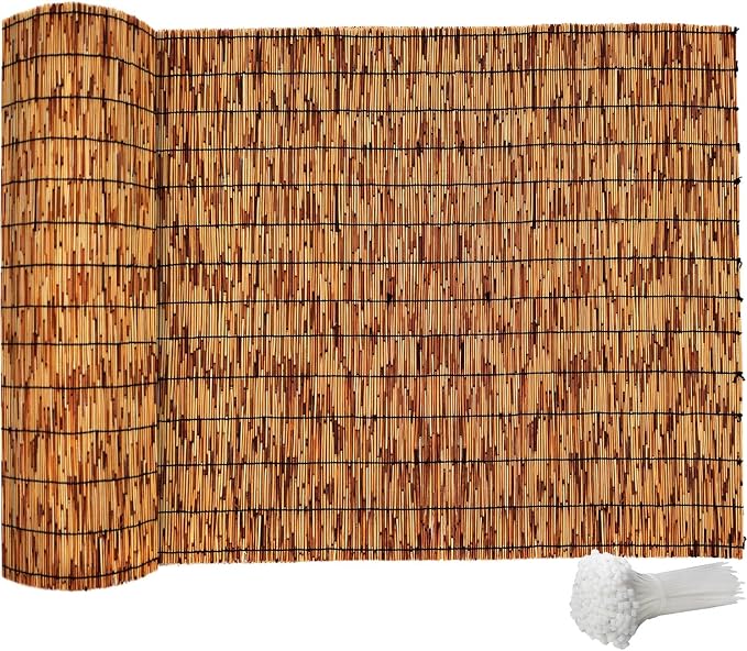 Bamboo Fence, Reed Fencing 4Feet High Bamboo Privacy Screen Outdoor by Unknown
