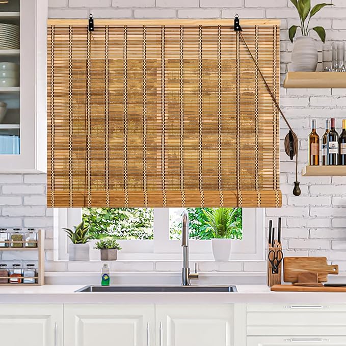 23x48 Inch Bamboo Blinds for Interior Windows, Light-Filtering & Privacy - Image 3