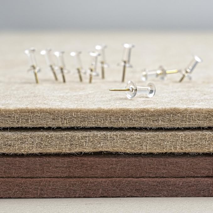 Bulletin Board, 24 x 18 inches Felt Board Decorative Pin Board, Cork Board - Image 6