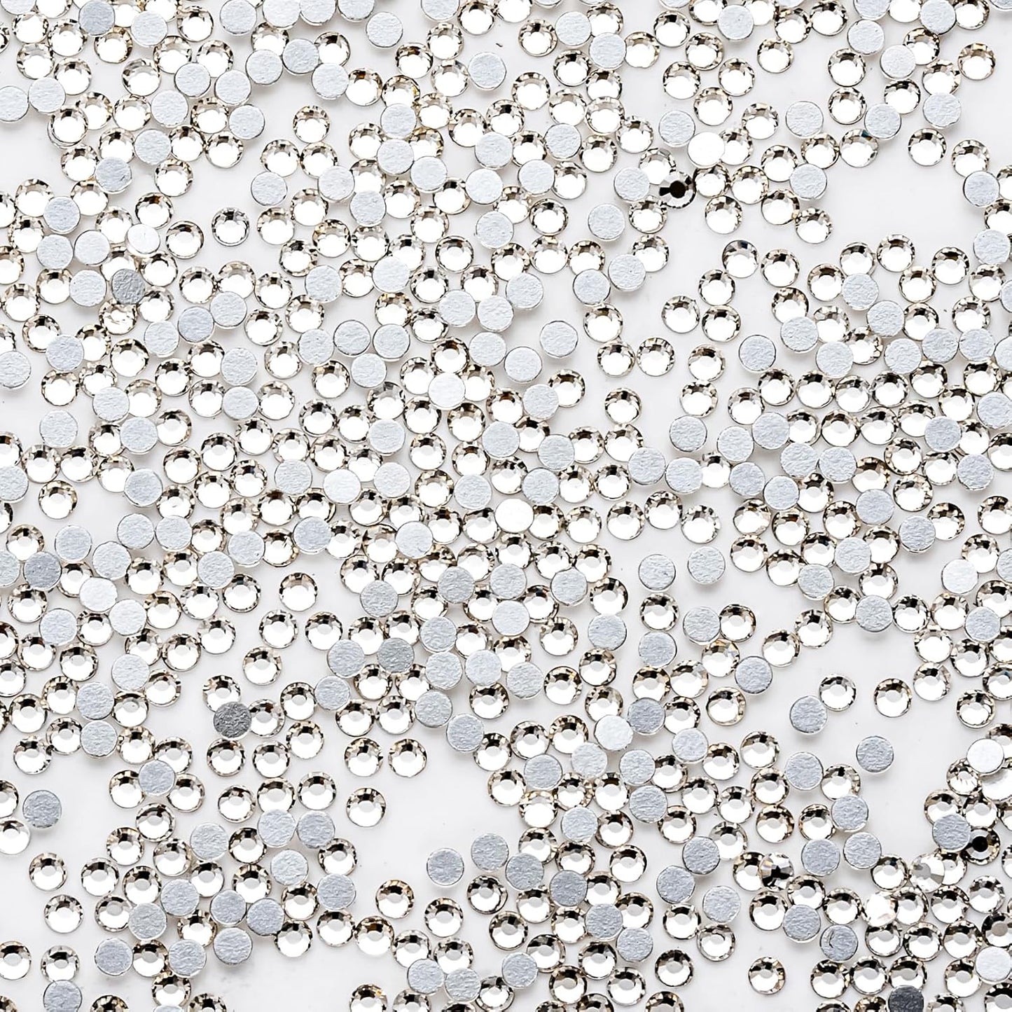 3000Pcs White Crystal Rhinestones,Glass Flatback Rhinestones Mini Gemstones for Nail Face Makeup Art Crafts Clothes Decoration -(SS6,2.0mm,White)