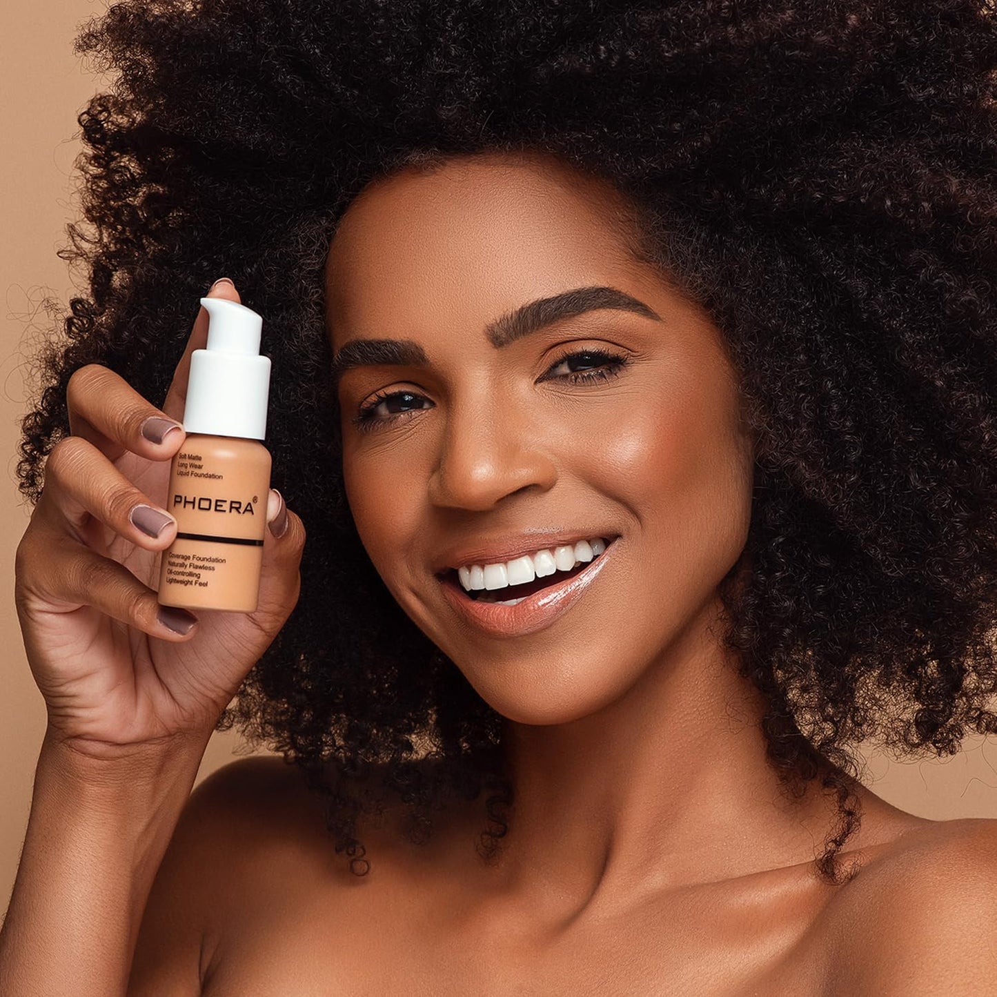 PHOERA Foundation, PHOERA Matte Liquid Foundation,PHOERA Makeup for Women, PHOERA Foundation Full Coverage Concealer, 30ml 24HR Matte Oil Control Concealer (102+104/ Nude+Buff Beige)