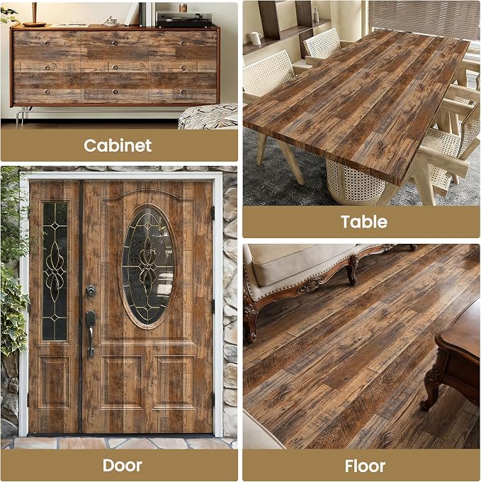 TANONE Wood Contact Paper Kitchen Peel and Stick Wallpaper, Self Adhesive - Image 8